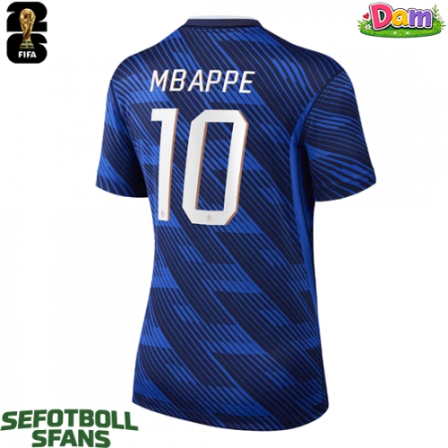 Frankrike Kylian Mbappe #10 Hemmatröja Kvinnor VM 2026 Kortärmad